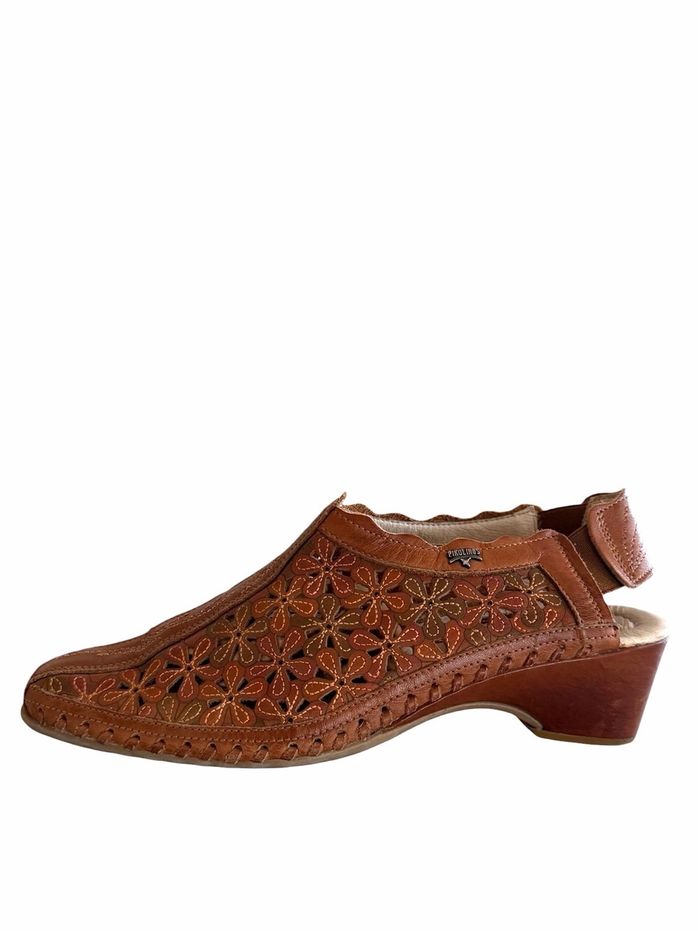 Pikolinos Brandy Romana Floral  Heeled Slingback Sandal Shoe